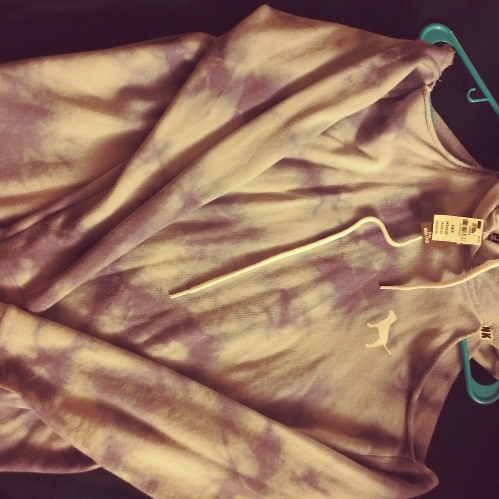 Cute pink cold shoulder sweater